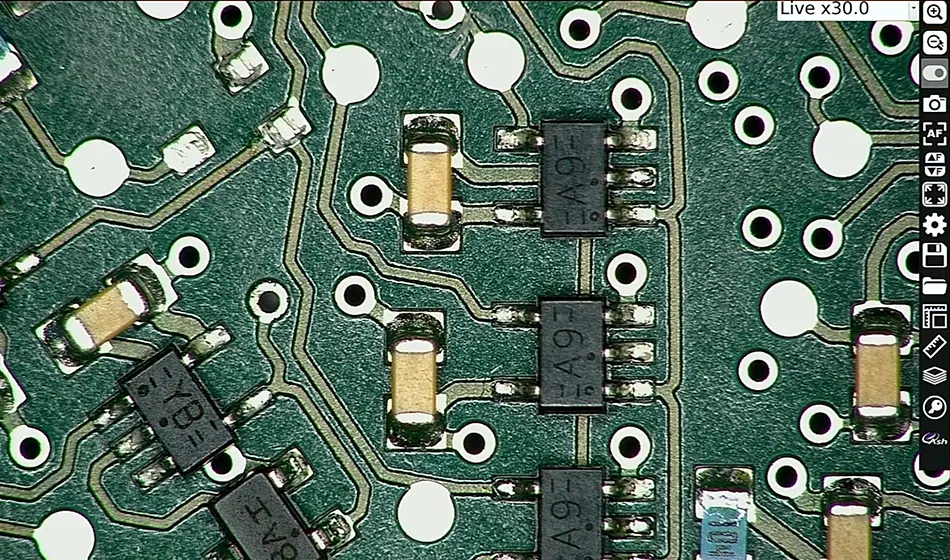 Inspektion von Leiterplatten