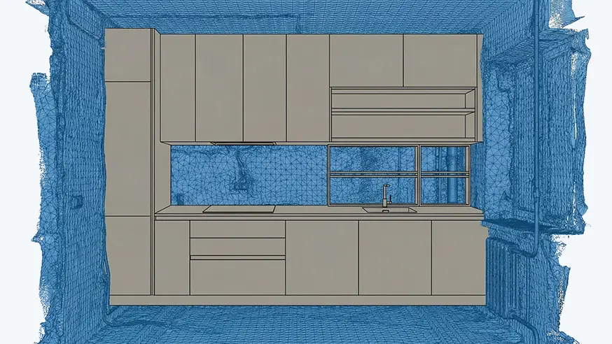 3D Scan für Integration von Anlagen oder Möbeln