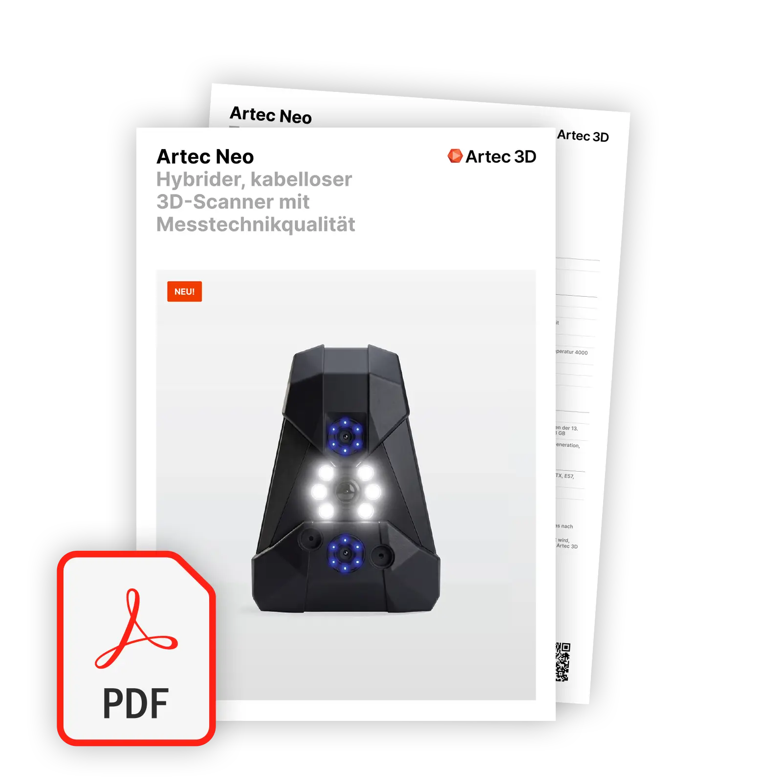 3D Scanner Artec Neo Produktbroschüre