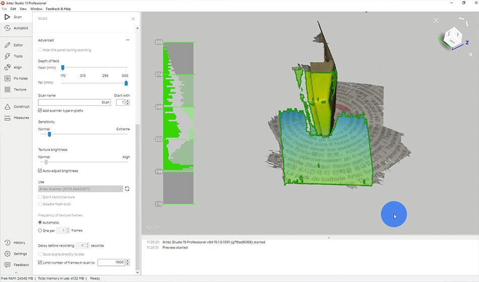 Online Produktvorstellungen algona 3D Scanner Drucker Digitale Mikroskopie