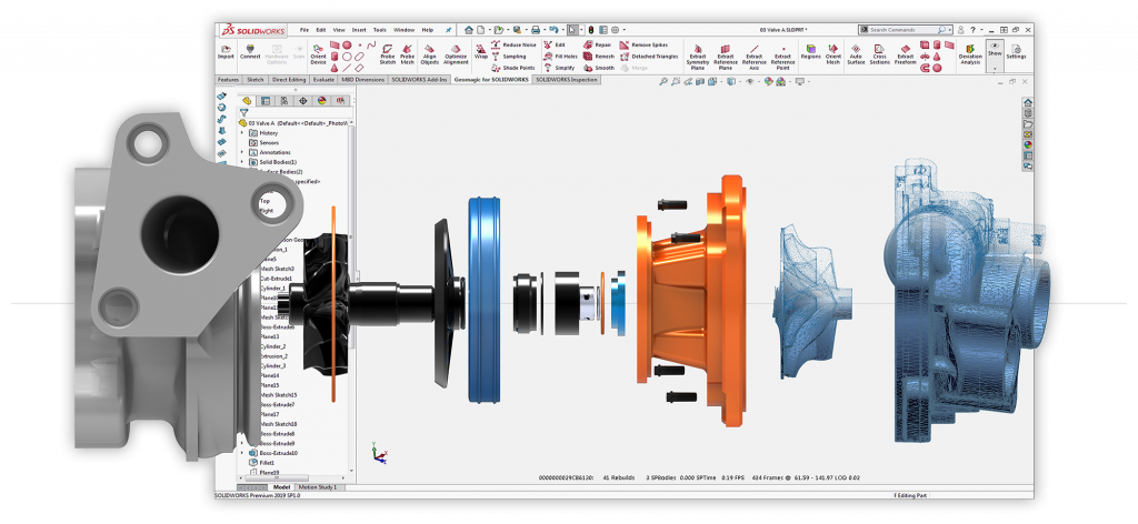 Geomagic for Solidworks Oqton 3D Scan Software