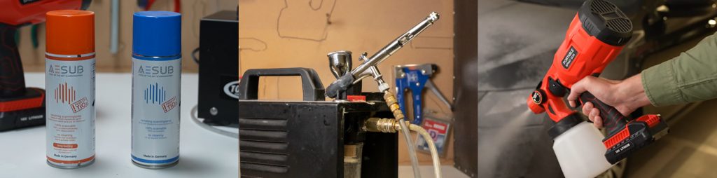 3D Scan Mattieren AESUB Scanningspray Spray Gun Dose Airbrush