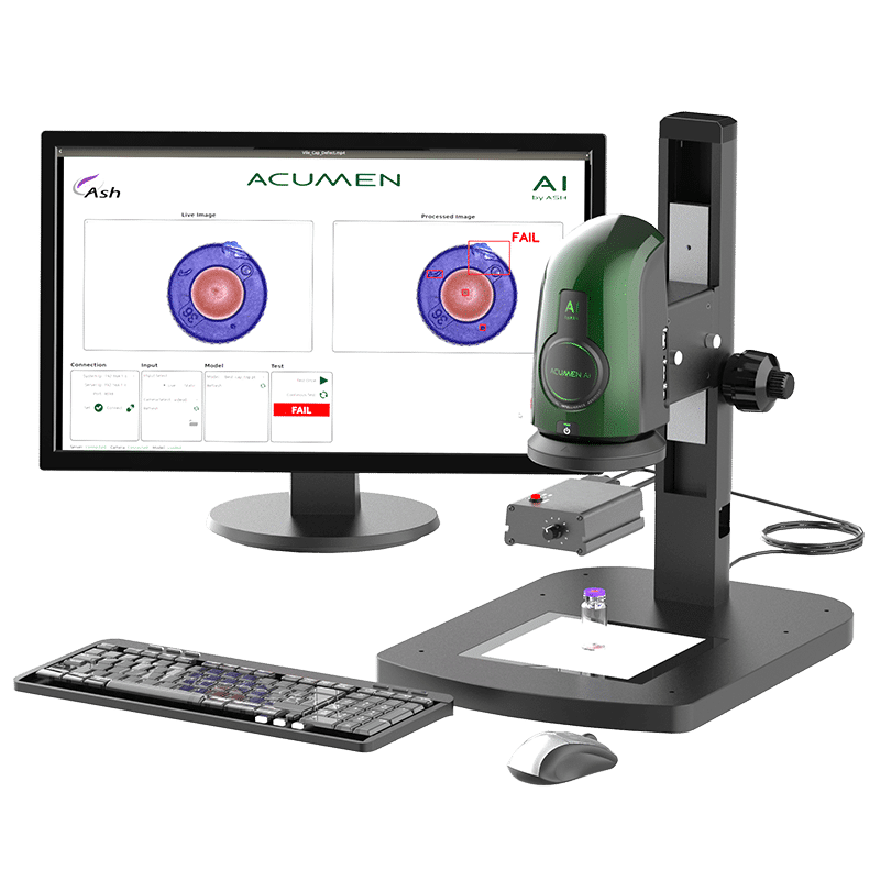 Ash Acumen AI intelligentes Digitalmikroskop für Messungen, Qualitätskontrolle und Mikroskopie