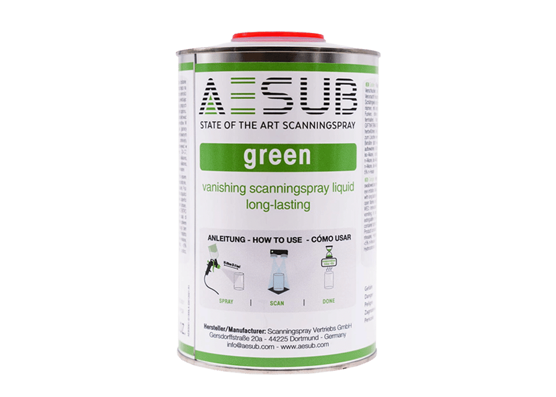 AESUB green Scanningsspray Mattierungsspray für 3D Scan und Scanner im shop kaufen
