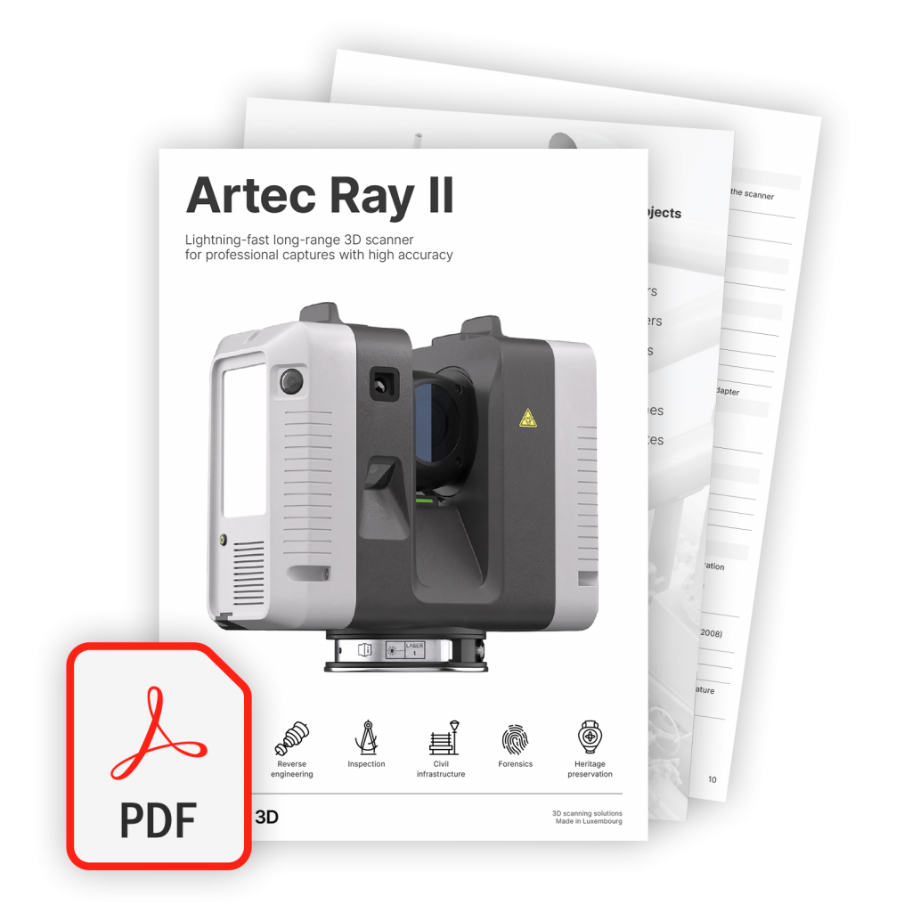 3D Scanner Artec Ray 2 II PDF Broschüre Downloaden