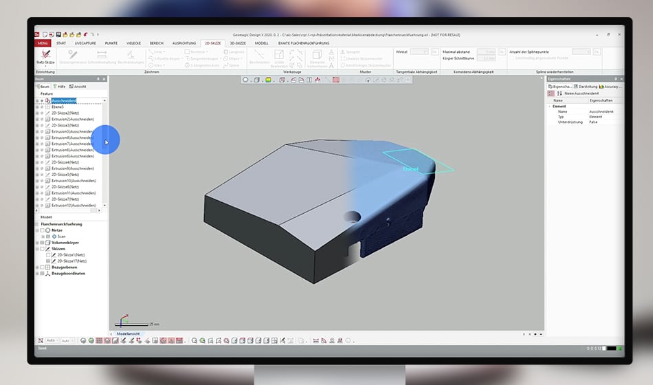Reverse Engineering mit 3D Scan Workflow: Rückführung zum parametrischen CAD Modell