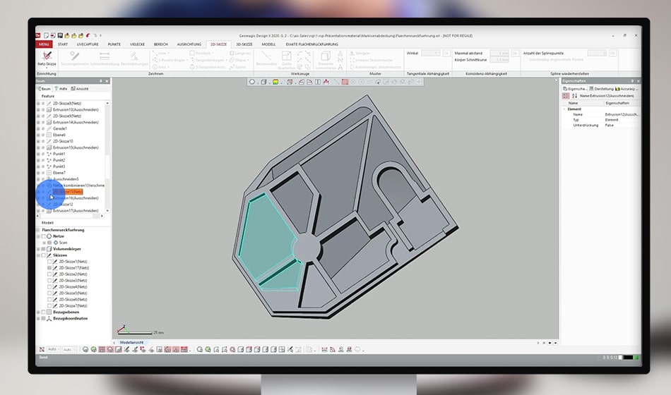 Reverse Engineering mit 3D Scan Workflow: Rückführung zum parametrischen CAD Modell